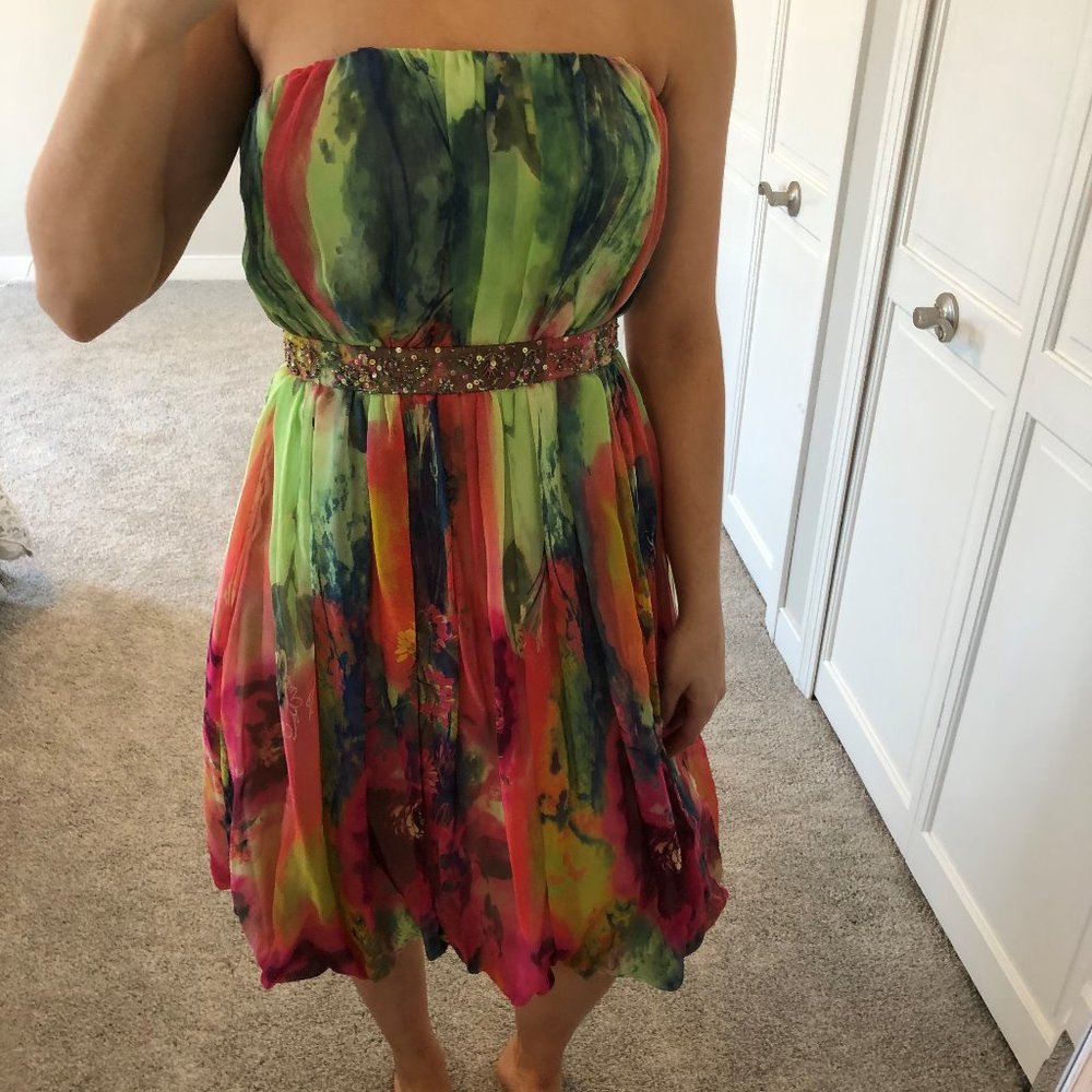 Cassandra Stone Flower Dress